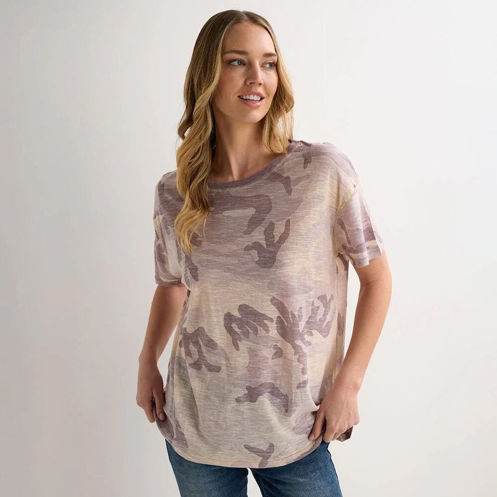 We‎ the Free Women's Camo Maybelle Tee Top Purple X-Small A001154